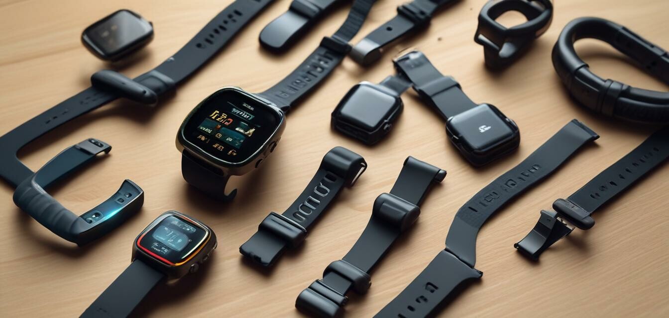 Verschiedene Fitness-Tracking Geräte